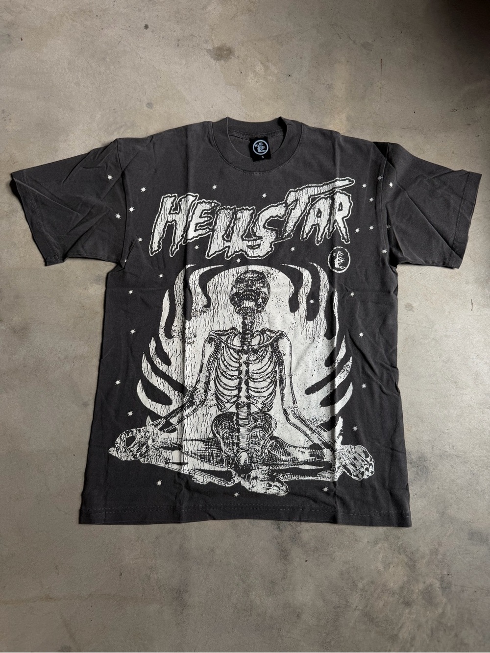 Hellstar Black/Grey Skeleton T Shirt